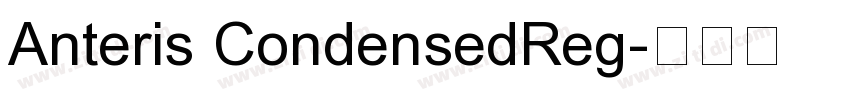 Anteris CondensedReg字体转换